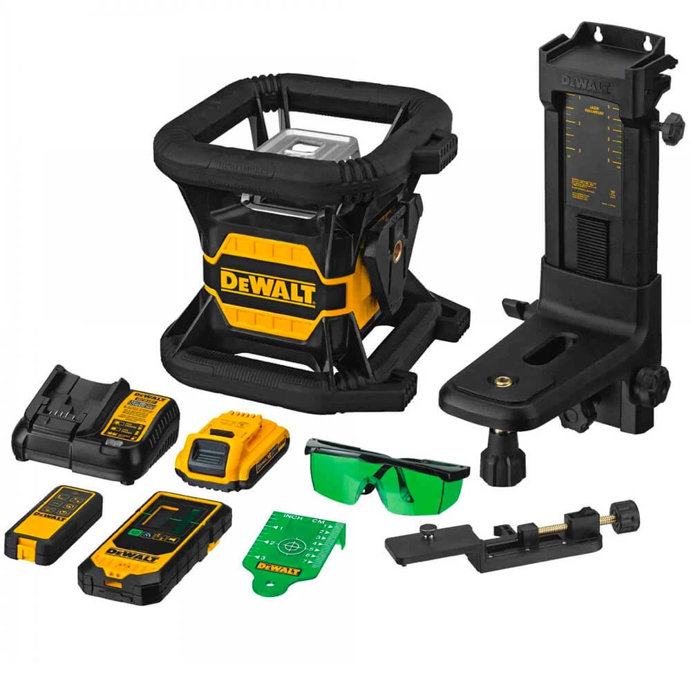 DeWALT DW080LGS 20V MAX Green Tough Cordless Tool Connect Rotary Laser Level - Precision Measuring Tool 3 DeWALT DW080LGS 20V MAX Green Tough Cordless Tool Connect Rotary Laser Level Tools & Equipment