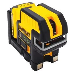 DeWALT DW0825LG 12V 5-Spot Magnetic Cordless Cross Line Green Laser Tools & Equipment