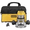 DeWALT DW616K 1-3/4 HP Heavy Duty Fixed Base Woodworking Router Kit | Professional Power Tool 1 DeWALT DW616K 1-3/4 HP Heavy Duty Fixed Base Durable Woodworking Router Kit