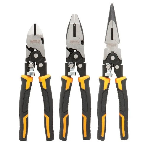 DeWALT DWHT70485 3-Piece Compound Action Plier Cutter Set - Pliers Tools & Equipment 3 DeWALT DWHT70485 3-Piece Compound Action Plier Cutter Set - Pliers Tools & Equipment