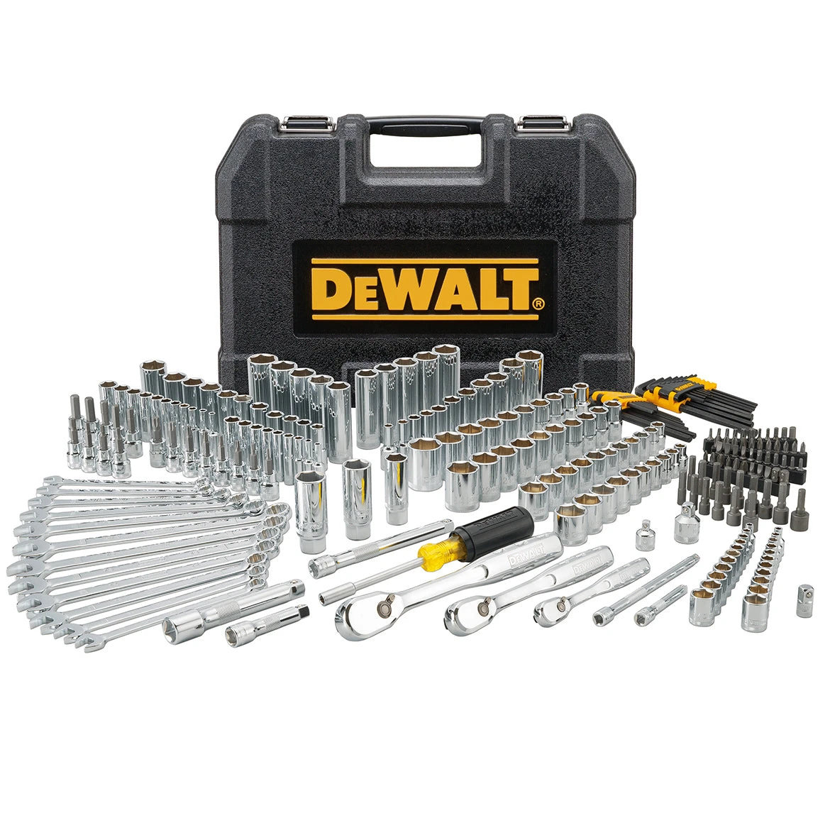 DeWALT DWMT81535 247-Piece Durable Chrome SAE Quick Release Mechanics Tool Set for Automotive Repair 3 DeWALT DWMT81535 Durable Chrome SAE Quick Release Mechanics Tool Set - 247pc Automotive