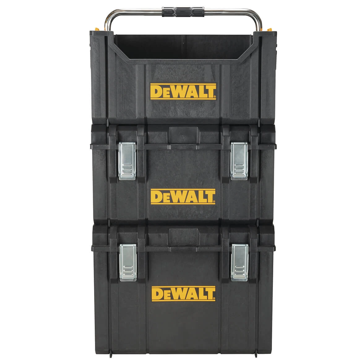 DeWALT DWST08206 TOUGHSYSTEM Stackable Multi-Grip Tool Box Tote 5 DeWALT DWST08206 TOUGHSYSTEM Stackable Multi-Grip Tool Box Tote