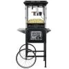 FunTime FT860CB 8oz Premium Black Popcorn Popper Machine Maker Cart Vintage Home Goods
