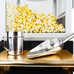 FunTime FT862CBG 8oz Black Popcorn Popper Machine Maker Cart Vintage Style