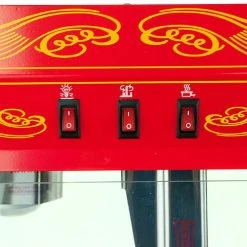 Home Goods FunTime FT862CRS 8oz Red Popcorn Popper Machine Maker Cart Vintage Style