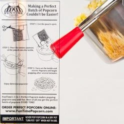 Home Goods FunTime FT862CRS 8oz Red Popcorn Popper Machine Maker Cart Vintage Style