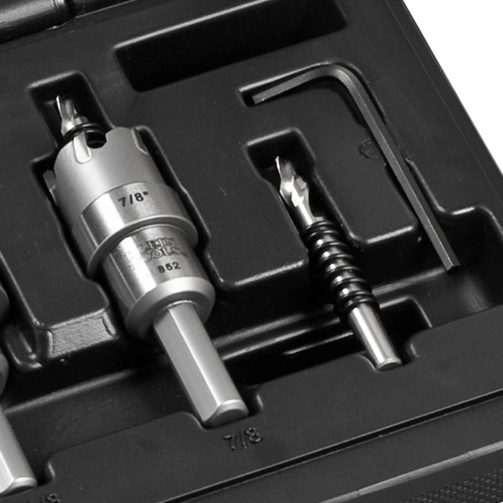 Klein 31872 Multi-Size Split Point Carbide Hole Cutter Set - 4pc Tools & Equipment 7 Klein 31872 Multi-Size Split Point Carbide Hole Cutter Set - 4pc Tools & Equipment