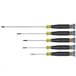 Tools & Equipment Klein 85614 5-Multi-Size Electronic Cushion-Grip Screwdriver Set - 5pc