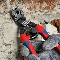 Knipex 71 22 200 8-Inch Angled High Leverage CoBolt Cutters Comfort Grip Pliers