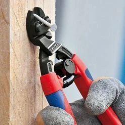 Knipex 71 22 200 8-Inch Angled High Leverage CoBolt Cutters Comfort Grip Pliers