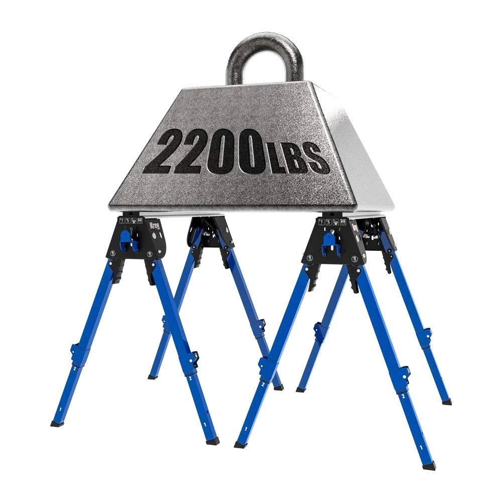 Kreg KWS500 Heavy Duty Steel Portable Folding Adjustable Working Track Horse 10 Kreg KWS500 Heavy Duty Steel Portable Folding Adjustable Working Track Horse