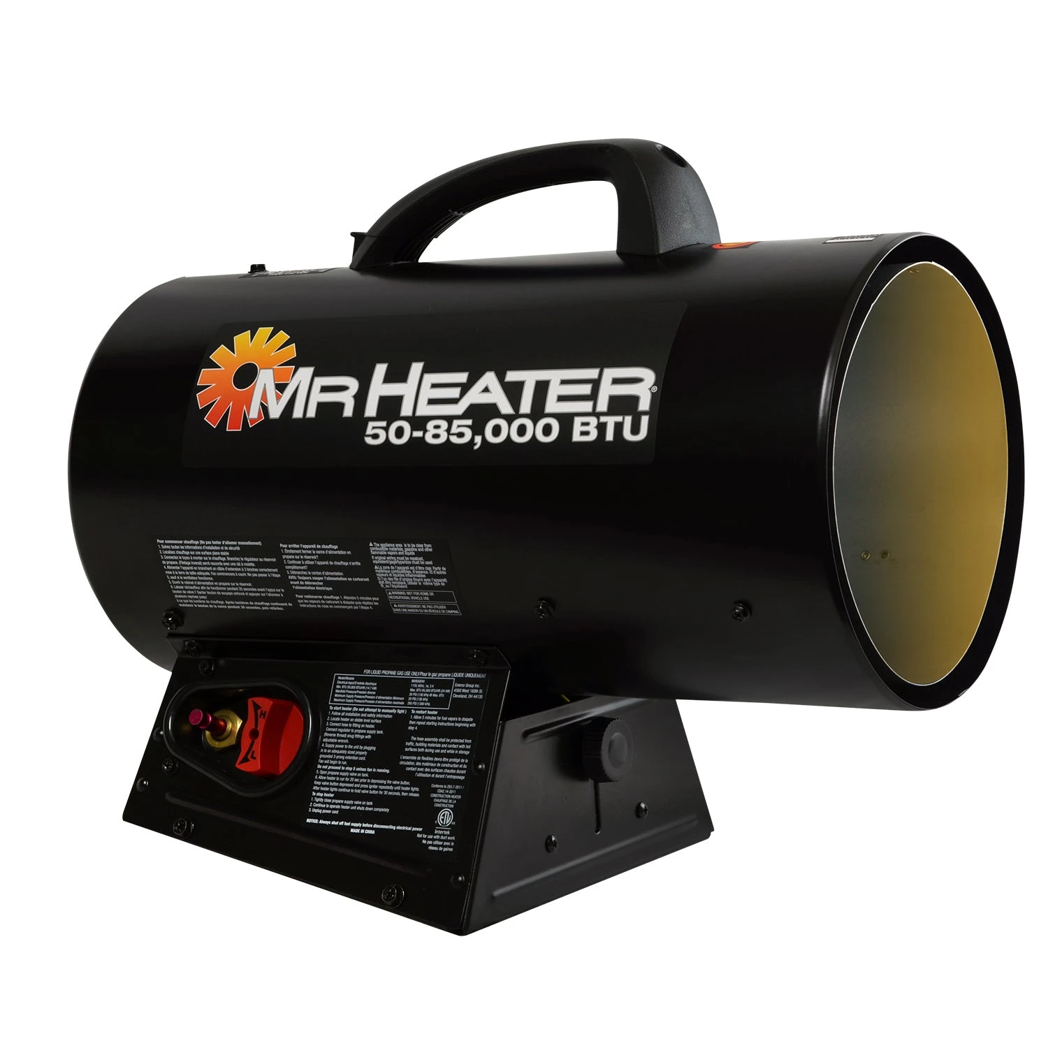 Mr. Heater F271380 85,000 BTU/Hr Propane Forced Air Heater - Quiet Burner for Tools & Equipment 3 Tools & Equipment Mr. Heater F271380 85,000 BTU/Hr Quiet Burner Forced Air Propane Heater
