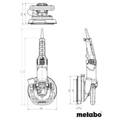 Metabo 19-125 RT 5-Inch Corded Grinding Renovation Milling Machine - 603826760 Tools & Equipment