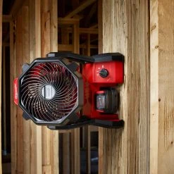 Tools & Equipment Milwaukee 0886-20 M18 18V 2,350-Rpm Adjustable Jobsite Fan W/Adapter - Bare Tool