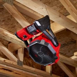 Tools & Equipment Milwaukee 0886-20 M18 18V 2,350-Rpm Adjustable Jobsite Fan W/Adapter - Bare Tool