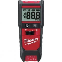 Tools & Equipment Milwaukee 2213-20 600V Voltage/Continuity Digital Meter W/Resistance