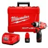 Tools & Equipment Milwaukee 2402-22 M12 FUEL 12V 1/4-Inch Hex 2-Speed Screwdriver Kit