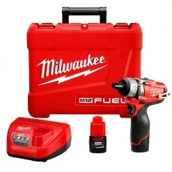 Tools & Equipment Milwaukee 2402-22 M12 FUEL 12V 1/4-Inch Hex 2-Speed Screwdriver Kit