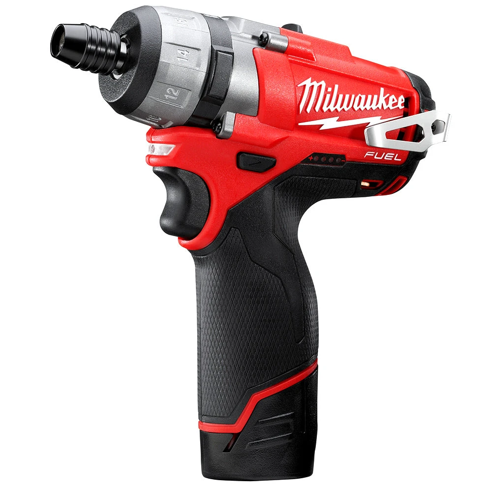 Tools & Equipment Milwaukee 2402-22 M12 FUEL 12V 1/4-Inch Hex 2-Speed Screwdriver Kit 4 Tools & Equipment Milwaukee 2402-22 M12 FUEL 12V 1/4-Inch Hex 2-Speed Screwdriver Kit