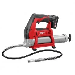 Tools & Equipment Milwaukee 2446-21XC M12 12V 14-Inch Lithium-Ion Grease Gun Kit