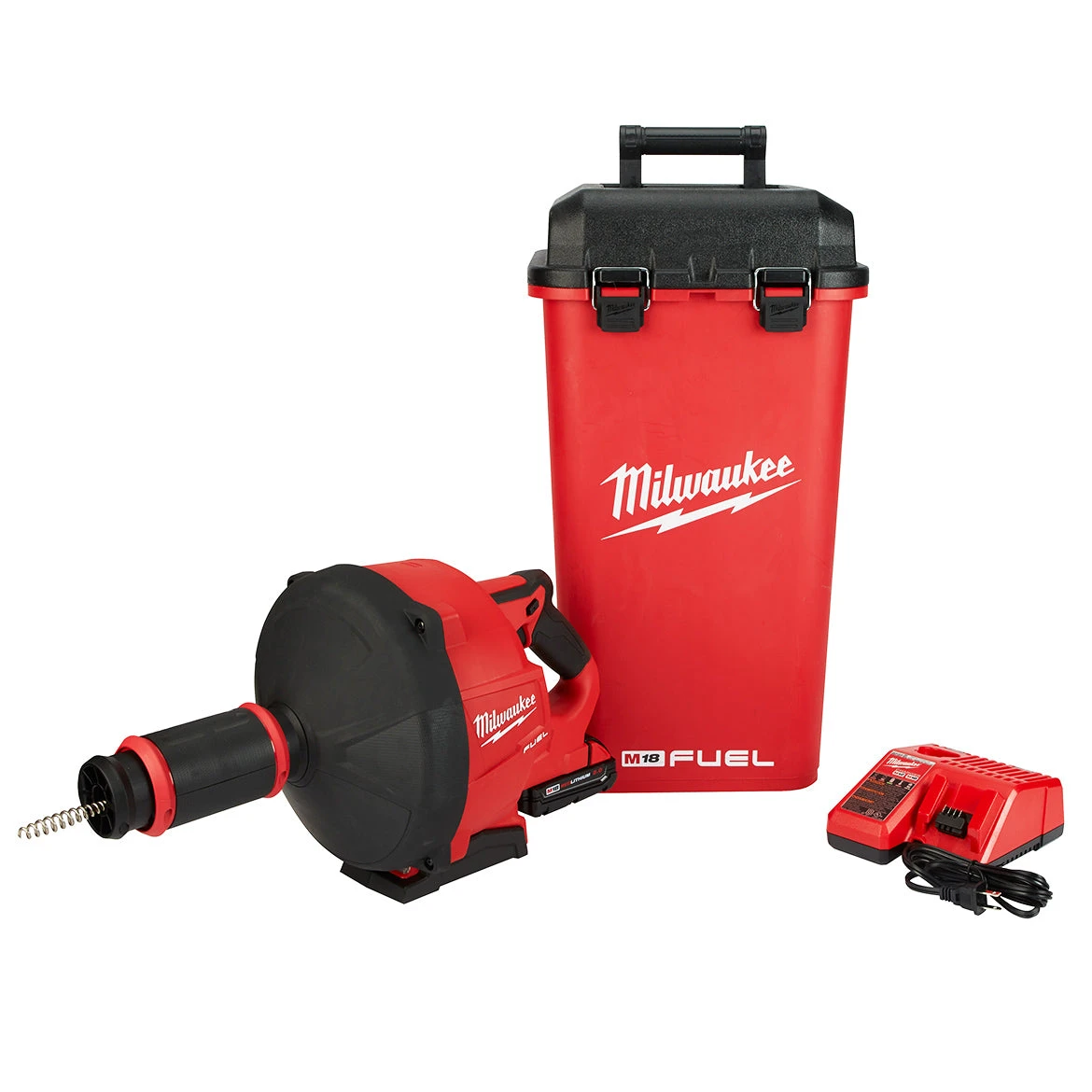 Milwaukee 2772A-21 M18 FUEL 18V 5/16-Inch X 35-Foot Cordless Drain Snake Kit - Powerful Plumbing Tool 3 Tools & Equipment Milwaukee 2772A-21 M18 FUEL 18V 5/16-Inch X 35-Foot Cordless Drain Snake Kit