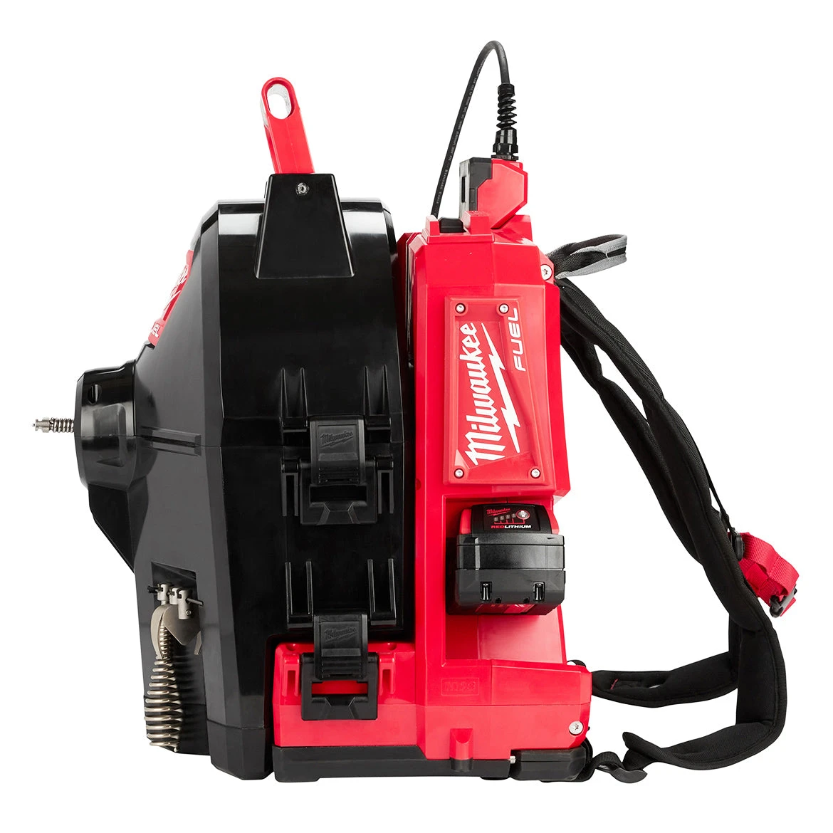 Milwaukee 2775B-211 M18 FUEL 18V 3/8-Inch X 50-Foot Drain Snake Kit | Powerful Plumbing Tool 6 Milwaukee 2775B-211 M18 FUEL 18V 3/8-Inch X 50-Foot Switch Pack Drain Snake Kit