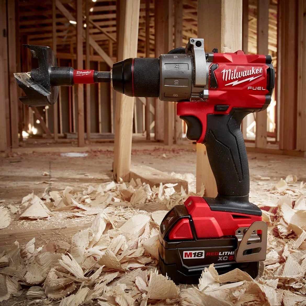 Milwaukee 2804-20 M18 FUEL 18V 1/2" Cordless Brushless Hammer Drill - Bare Tool 5 Milwaukee 2804-20 M18 FUEL 18V 1/2" Cordless Brushless Hammer Drill - Bare Tool