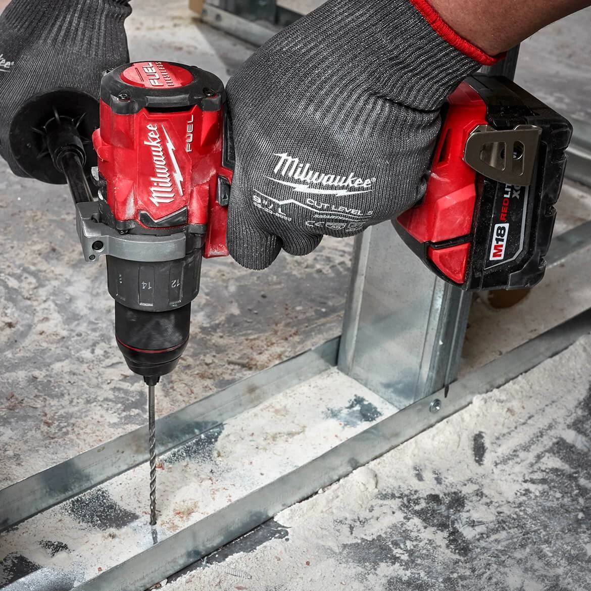 Milwaukee 2804-20 M18 FUEL 18V 1/2" Cordless Brushless Hammer Drill - Bare Tool 8 Milwaukee 2804-20 M18 FUEL 18V 1/2" Cordless Brushless Hammer Drill - Bare Tool