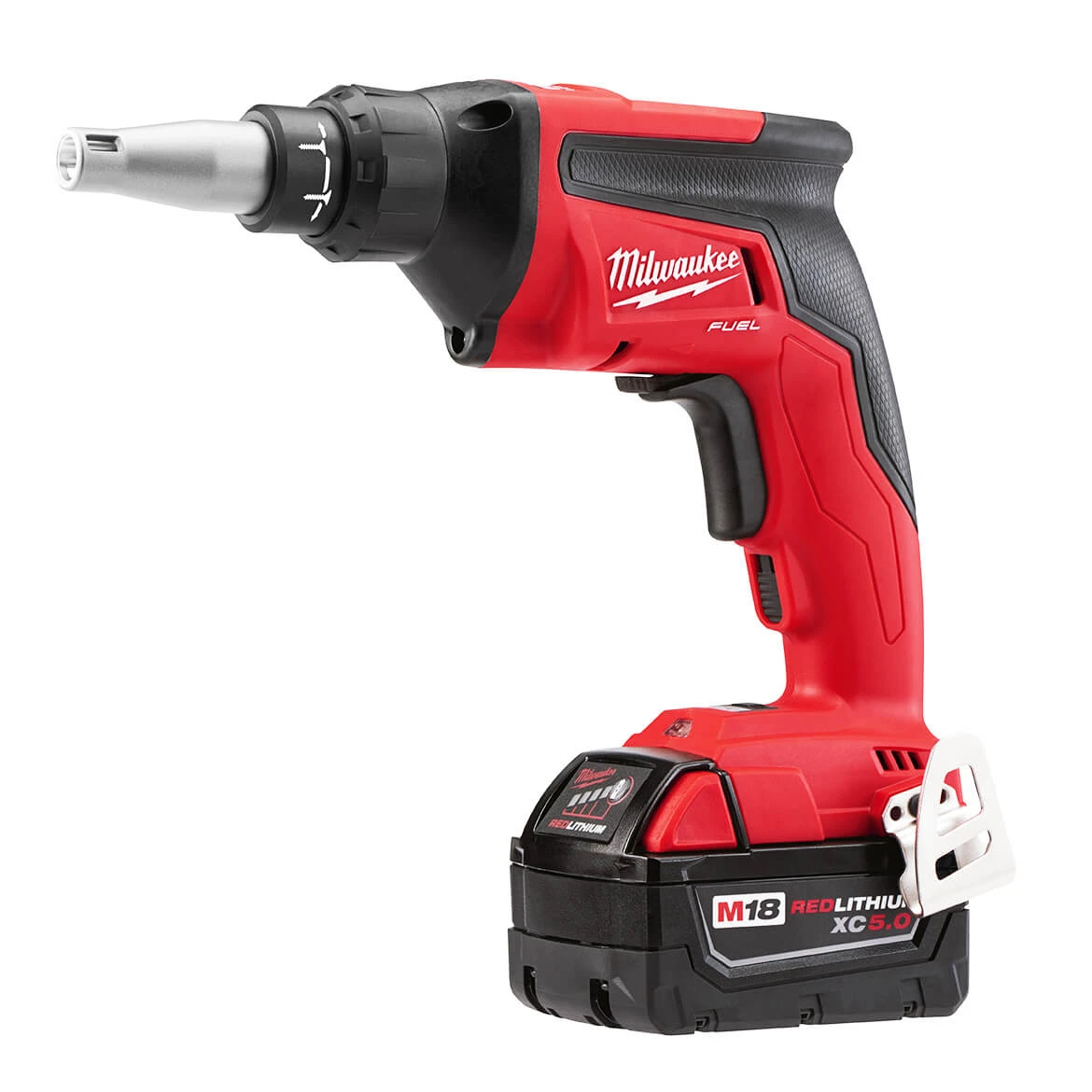 Milwaukee 2866-22 M18 FUEL 18V 5.0Ah Auto Start Drywall Screw Gun Kit 5 Milwaukee 2866-22 M18 FUEL 18V 5.0Ah Auto Start Drywall Screw Gun Kit