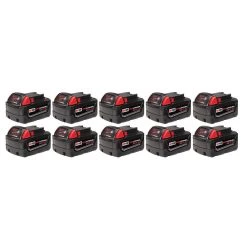 Milwaukee 48-11-1851 M18 18V 5.0Ah REDLITHIUM Cordless Battery Pack - 10pk Tools & Equipment