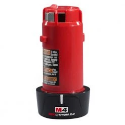 Milwaukee 48-11-2001 M4 4-Volt 2.0Ah REDLITHIUM Stick-Type Battery Pack