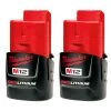 Milwaukee 48-11-2411 M12 12V 1.5Ah REDLITHIUM Compact Battery - 2pk 1 Milwaukee 48-11-2411 M12 12V 1.5Ah REDLITHIUM Compact Battery - 2pk