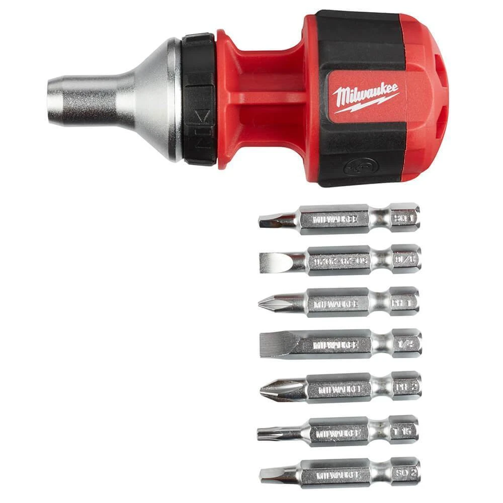 Milwaukee 48-22-2330 8-in-1 Hex Shank Compact Ratcheting Multi-Bit Driver 3 Milwaukee 48-22-2330 8-in-1 Hex Shank Compact Ratcheting Multi-Bit Driver