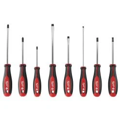 Milwaukee 48-22-2708 Hex Wrench Ready Magnetic Tips Screwdriver Set W/ ECX - 8pc Tools & Equipment