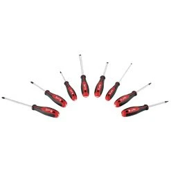 Milwaukee 48-22-2718 Hex Wrench Ready Magnetic Tips Screwdriver Set W/ SQ - 8pc Tools & Equipment