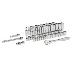 Tools & Equipment Milwaukee 48-22-9008 3/8-Inch Drive SAE And Metric Ratchet And Socket Set - 56pc