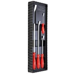 Tools & Equipment Milwaukee 48-22-9214 4-Piece I-Beam All-Metal Core Hammer Ready Pry Bar Set