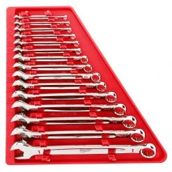 Milwaukee 48-22-9415 15-Piece Standard Open-End Combination Wrench Set Tools & Equipment
