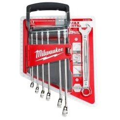 Milwaukee 48-22-9507 7-Piece Metric Open-End Combination Wrench Set Tools & Equipment