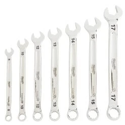 Milwaukee 48-22-9507 7-Piece Metric Open-End Combination Wrench Set Tools & Equipment