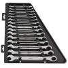 Tools & Equipment Milwaukee 48-22-9516 Durable Metric Ratcheting Combination Wrench Set - 15pc