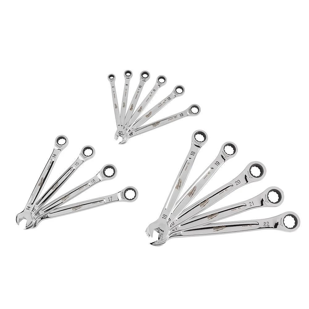 Tools & Equipment Milwaukee 48-22-9516 Durable Metric Ratcheting Combination Wrench Set - 15pc 6 Tools & Equipment Milwaukee 48-22-9516 Durable Metric Ratcheting Combination Wrench Set - 15pc