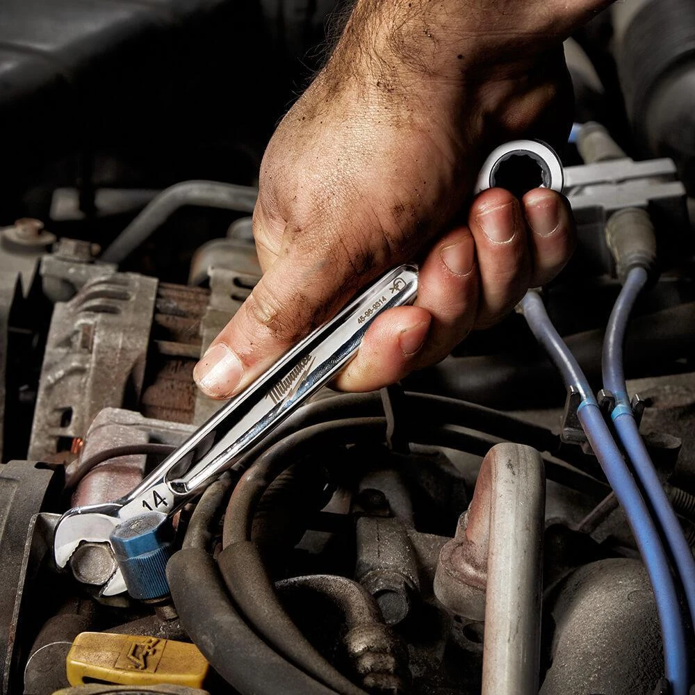 Tools & Equipment Milwaukee 48-22-9516 Durable Metric Ratcheting Combination Wrench Set - 15pc 7 Tools & Equipment Milwaukee 48-22-9516 Durable Metric Ratcheting Combination Wrench Set - 15pc