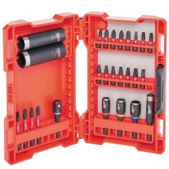 Milwaukee 48-32-4408 Optimized Shockzone Steel Impact Drive & Fasten Set - 26pc
