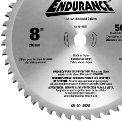 Milwaukee 48-40-4520 8-Inch 50-Tpi Durable Metal Cutting Circular Saw Blade