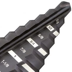 Tools & Equipment Milwaukee 48-89-9205 1/4-Inch - 1-3/8-Inch By 1/8-Inch #5 Step Drill Bit