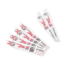 Milwaukee 49-22-1129 Nail-Guard Fang Tip Bi-Metal SAWZALL Blade Set - 12pc Power Tools