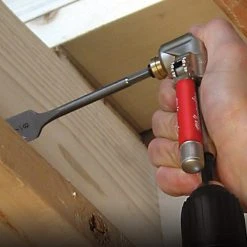 Milwaukee 49-22-8510 1/4-Inch 90-Degree Angle Offset Power Groove Drive Adapter Power Tools