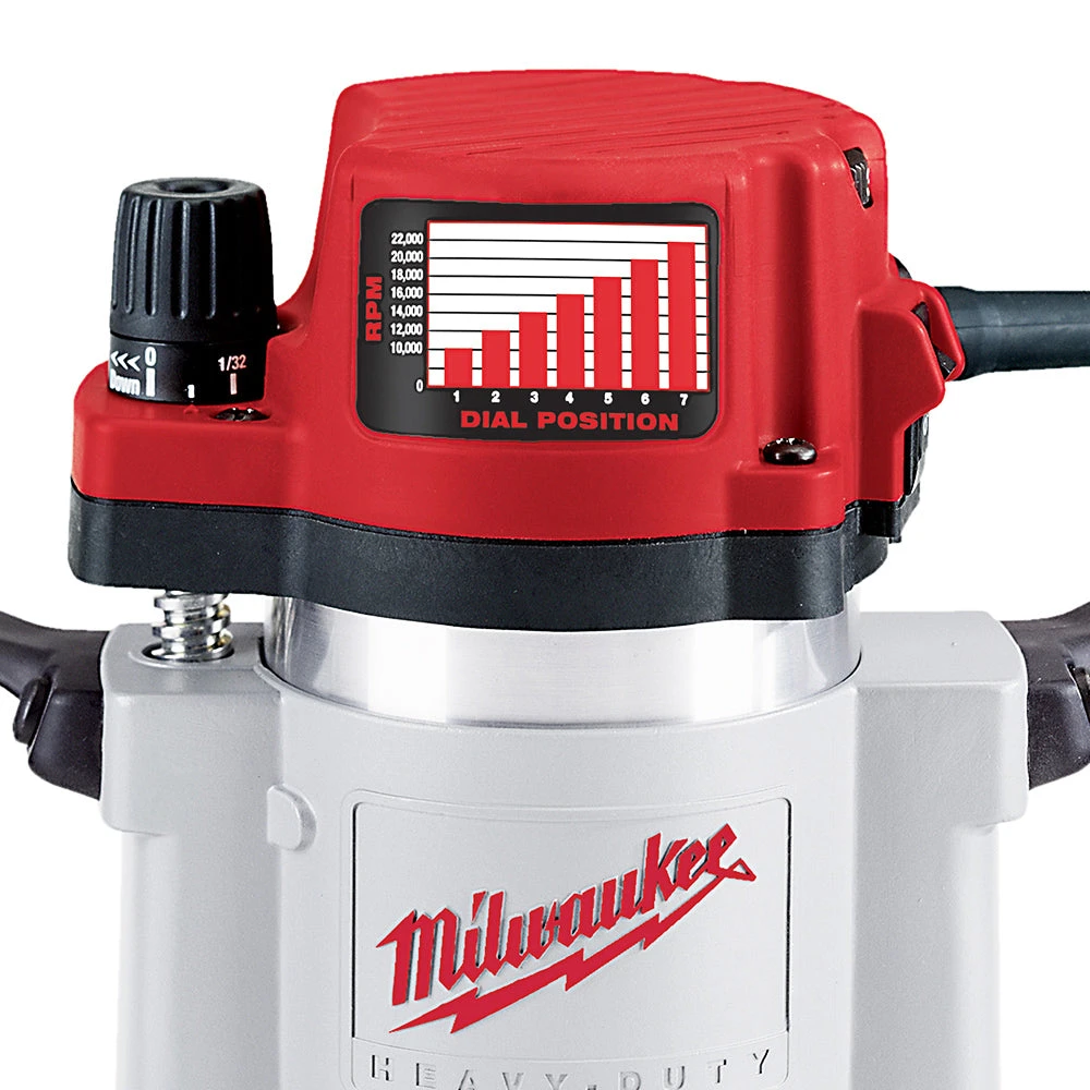 Milwaukee 5625-20 120V AC 3-1/2 Max HP Fixed-Base Production Router W/ Collet 4 Milwaukee 5625-20 120V AC 3-1/2 Max HP Fixed-Base Production Router W/ Collet