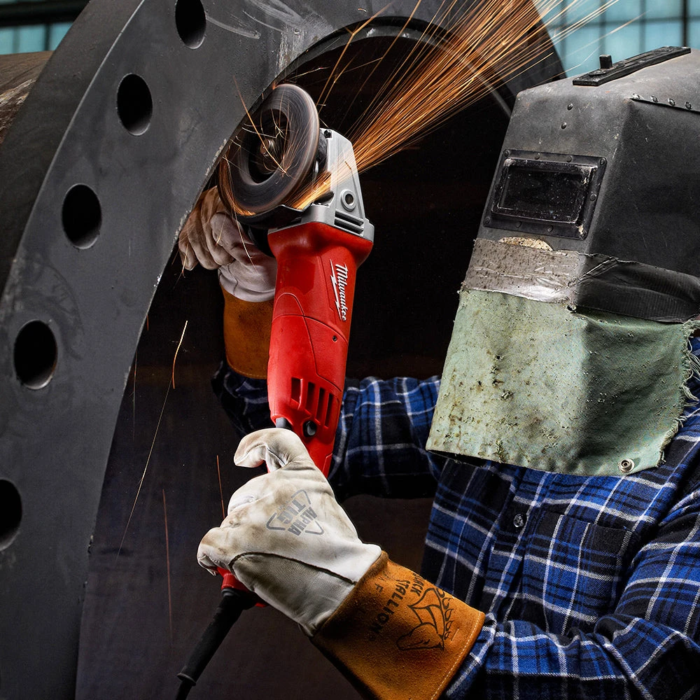 Milwaukee 6121-31A 120 AC/DC 11 Amp 5-Inch Small Angle Grinder Trigger Grip Tools & Equipment 6 Milwaukee 6121-31A 120 AC/DC 11 Amp 5-Inch Small Angle Grinder Trigger Grip Tools & Equipment